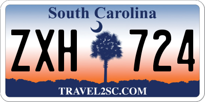 SC license plate ZXH724