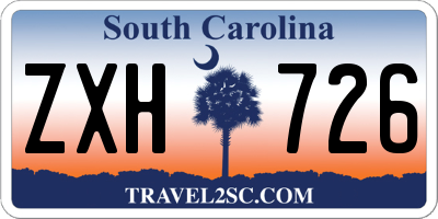 SC license plate ZXH726