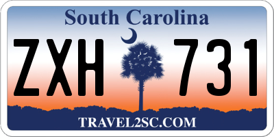 SC license plate ZXH731