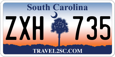SC license plate ZXH735