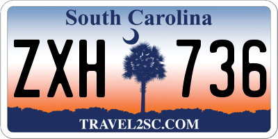 SC license plate ZXH736