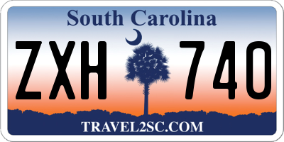 SC license plate ZXH740