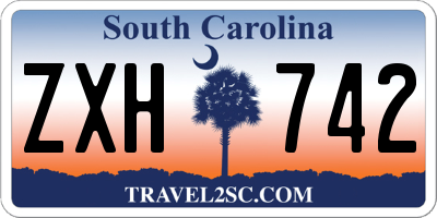 SC license plate ZXH742