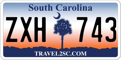 SC license plate ZXH743