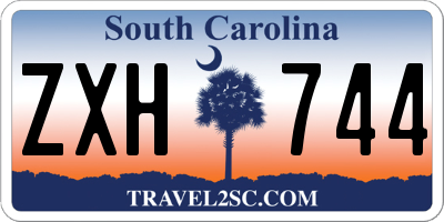 SC license plate ZXH744