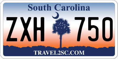 SC license plate ZXH750