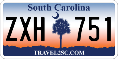 SC license plate ZXH751