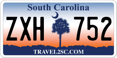 SC license plate ZXH752