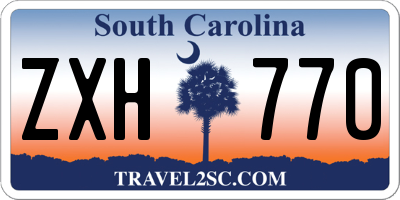 SC license plate ZXH770
