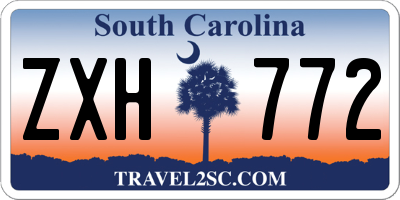 SC license plate ZXH772