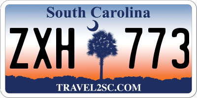 SC license plate ZXH773