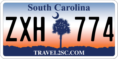 SC license plate ZXH774