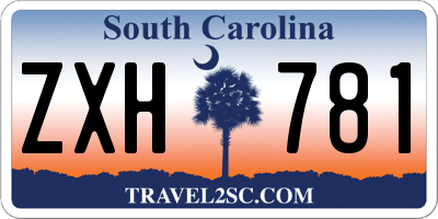 SC license plate ZXH781