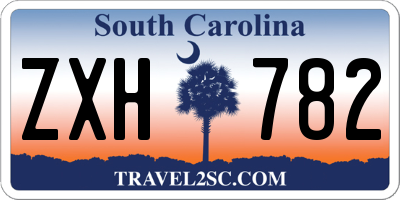 SC license plate ZXH782