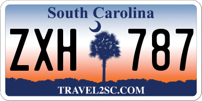 SC license plate ZXH787