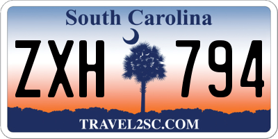 SC license plate ZXH794