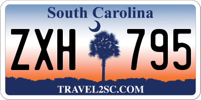 SC license plate ZXH795