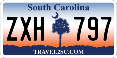 SC license plate ZXH797