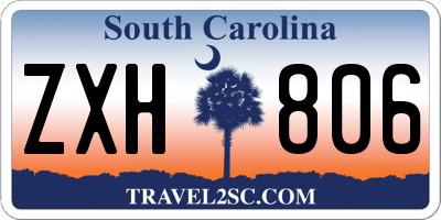 SC license plate ZXH806