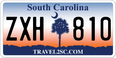 SC license plate ZXH810
