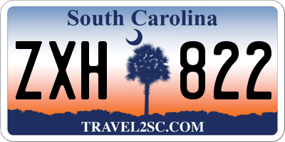 SC license plate ZXH822