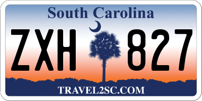 SC license plate ZXH827