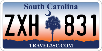 SC license plate ZXH831