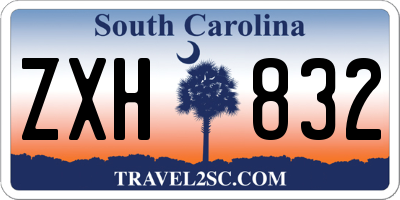 SC license plate ZXH832