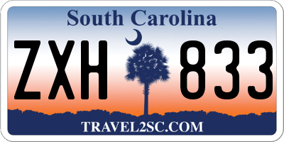 SC license plate ZXH833