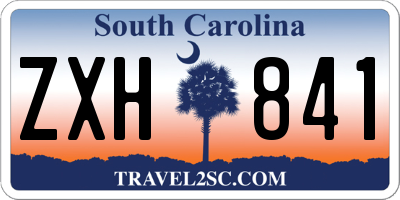 SC license plate ZXH841
