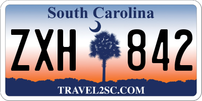 SC license plate ZXH842