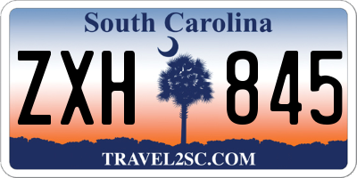 SC license plate ZXH845