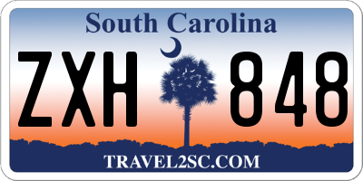 SC license plate ZXH848