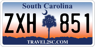 SC license plate ZXH851