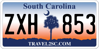 SC license plate ZXH853