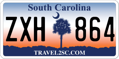 SC license plate ZXH864