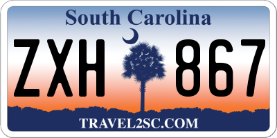 SC license plate ZXH867