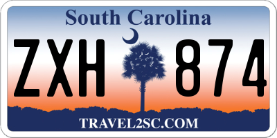 SC license plate ZXH874