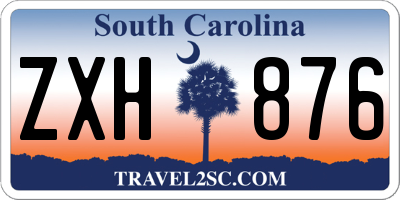 SC license plate ZXH876
