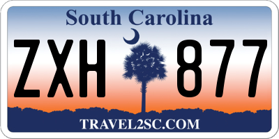 SC license plate ZXH877