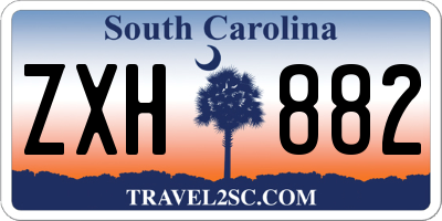 SC license plate ZXH882