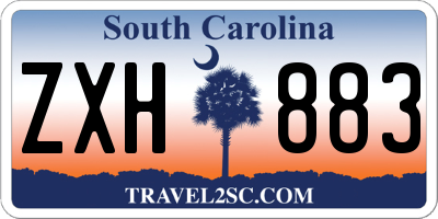 SC license plate ZXH883