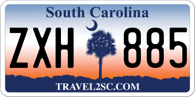SC license plate ZXH885