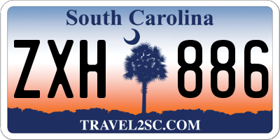 SC license plate ZXH886