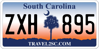 SC license plate ZXH895