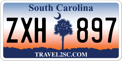 SC license plate ZXH897