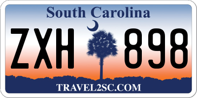 SC license plate ZXH898
