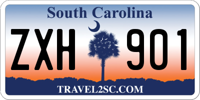 SC license plate ZXH901