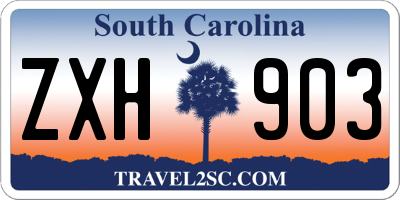SC license plate ZXH903