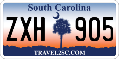 SC license plate ZXH905
